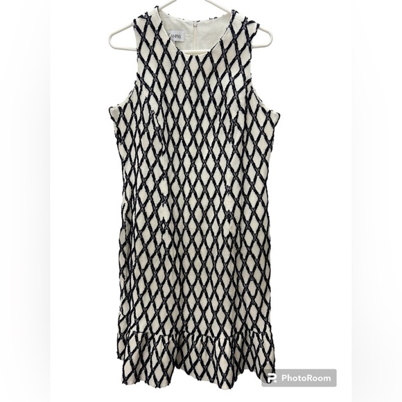 Sara Campbell Blue and Navy Dress - Picture 3 of 7